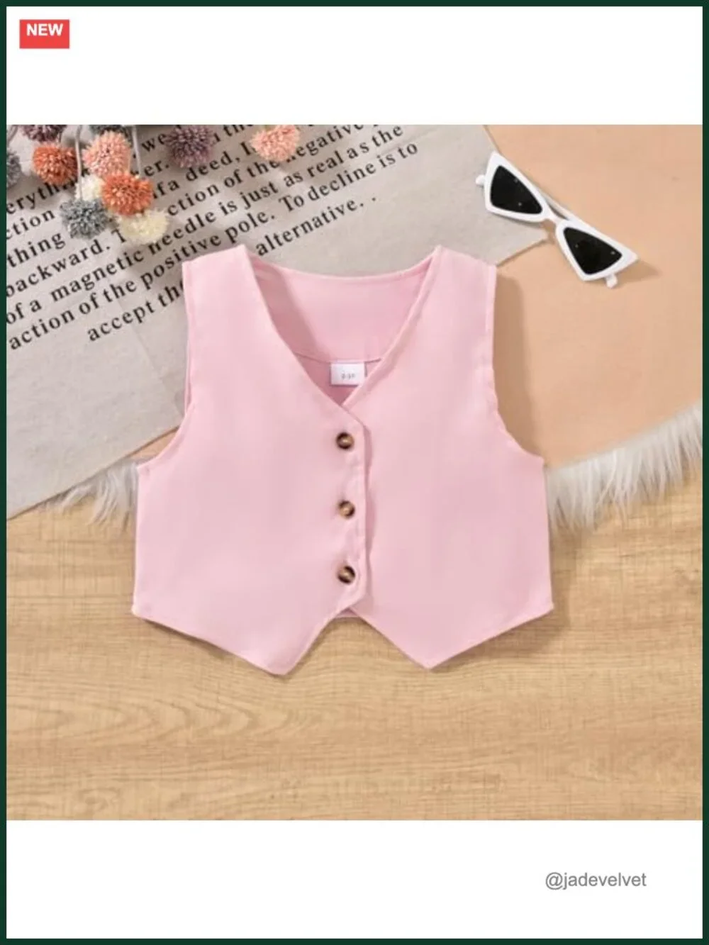 Toddler Girl 3-Piece Skirt Set: Vest, Long Sleeve Top, Pleated Skirt